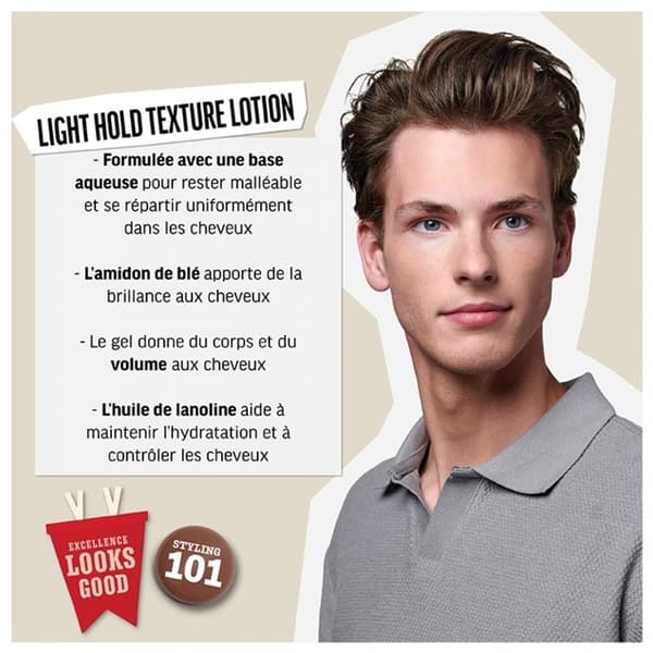 Stylingkräm - American Crew - Lätt hållfast texturlotion - 250ml - Soft hold - Matt effekt