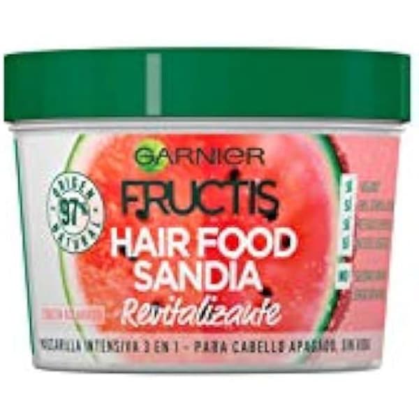 Revitaliserande mask - GARNIER FRUCTIS - Hairfood J390 - 390 ml - 96% naturligt ursprung - Vegan