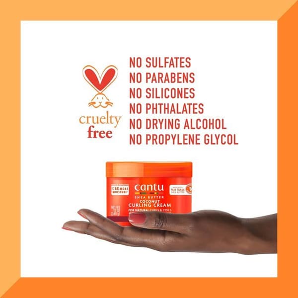 Coconut curling cream - CANTU - 340 g - Fuktighetskräm - Lockigt - burrigt hår - Dam