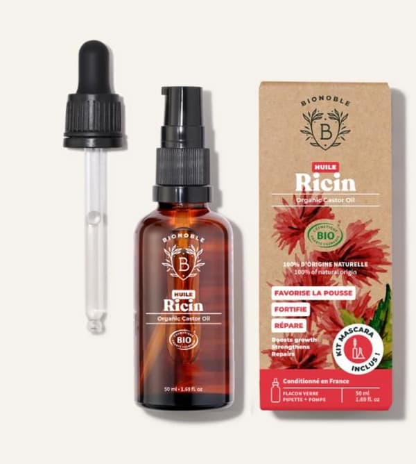 BIONOBLE - Ekologisk Ricinolja 50mL 100% Ren och Kallpressad
