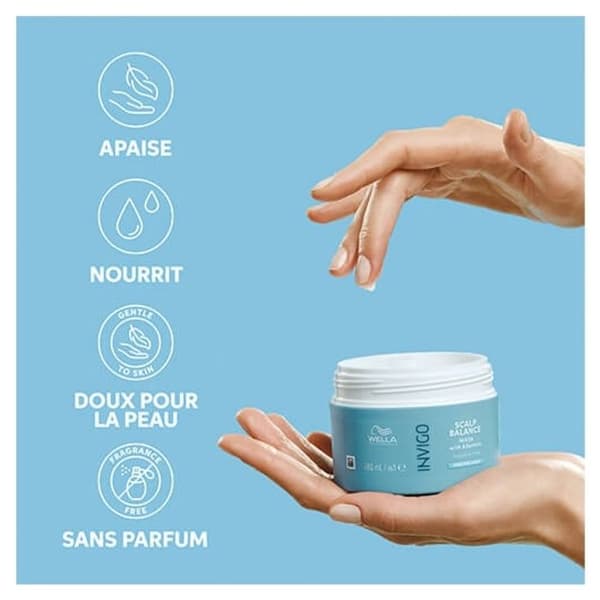 Mask för känslig hårbotten - Wella Professionals - Invigo Scalp Balance - 150ml - Utredande - Lugnande
