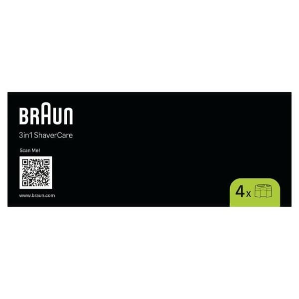 Rengöringspatron - BRAUN - CCR4 - Pack om 4 - Rengöring 10x mer effektivt - Citrondoft
