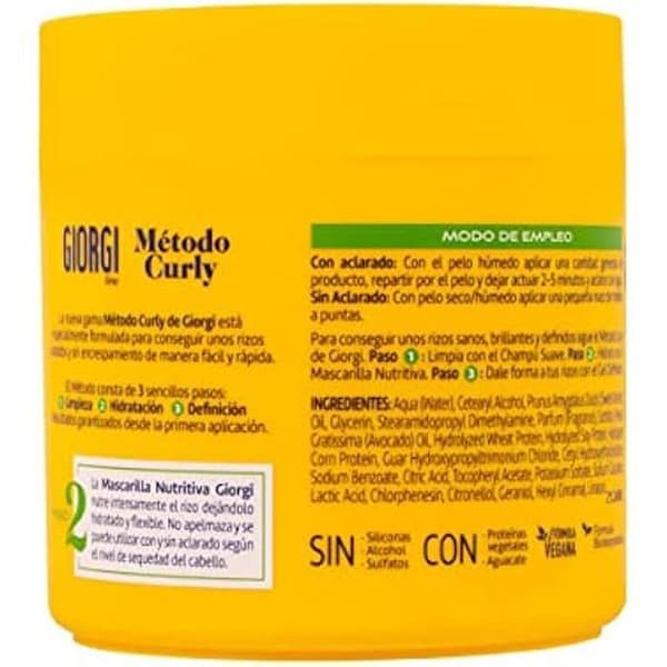 Giorgi Curly Mascarilla 350 Ml Unisex
