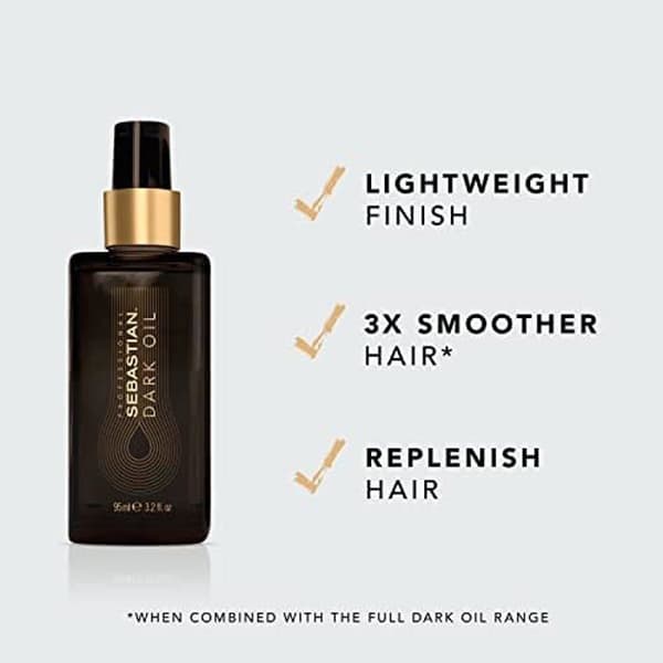 Styling hårolja - SEBASTIAN - Mörk olja - 30 ml - Glans - Fint hår - Naturlig vård