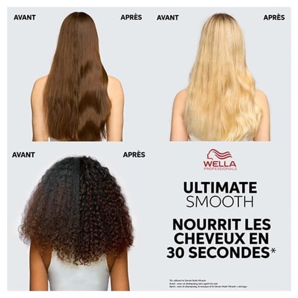 Mask Smoothing Nourishing - Wella - Ultimate Smooth - 150ml - Torr hår - Anti-frizz
