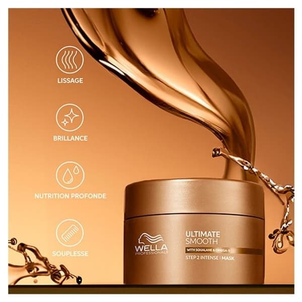 Mask Smoothing Nourishing - Wella - Ultimate Smooth - 150ml - Torr hår - Anti-frizz