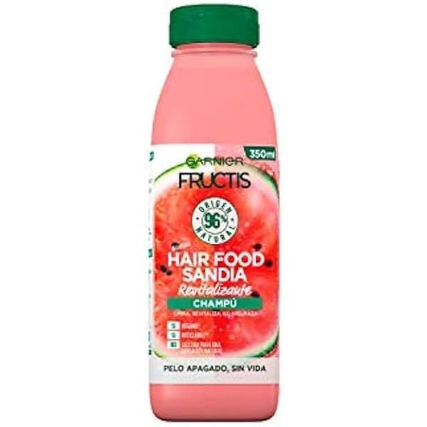Schampo - GARNIER - Fructis Hair Food - 350 ml - Vattenmelonbalsam - Veganskt och silikonfritt