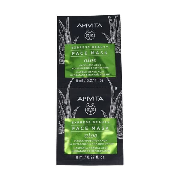 APIVITA - Express Beauty Aloe Moisturizing Mask 2 enheter à 8ml