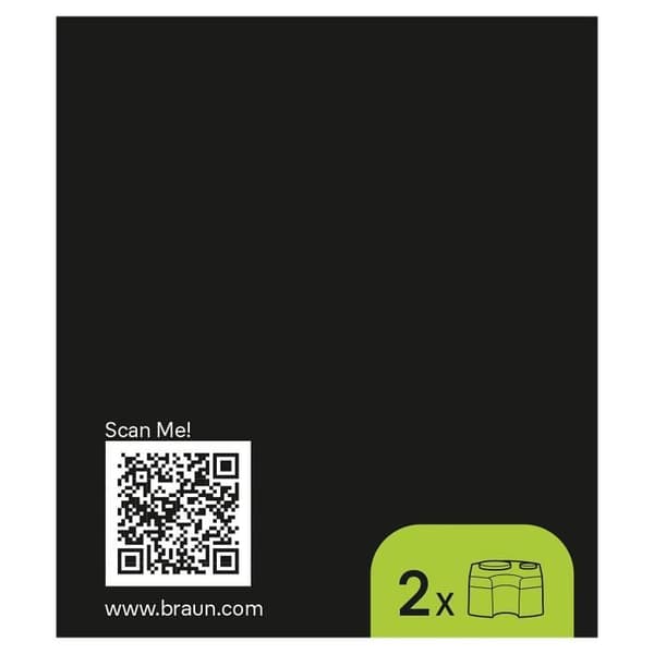 Rengöringspatron - BRAUN - CCR2 - 2-pack - Hygienisk rengöring - Citrondoft