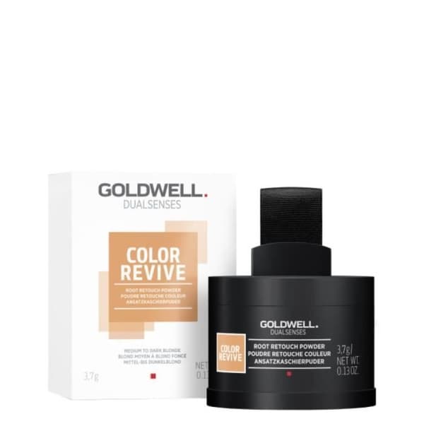 Hårprodukter Set - GOLDWELL - Goldwell - Color Revive Root Retuschpulver Rubio Medio a Oscuro 3,7 gr