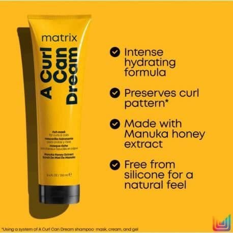 MATRIX TOTAL RESULTS EN LO QUE UN RIZO PUEDE SOÑAR MASCARILLA HIDRATANTE PARA ONDAS Y RIZOS 250 ML