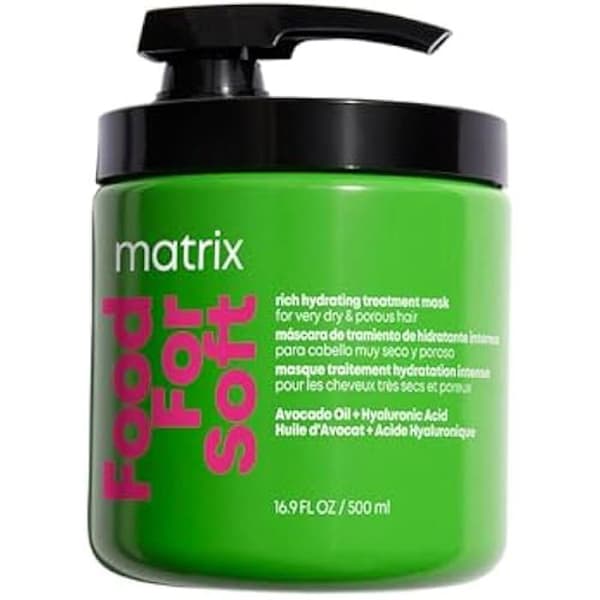 Matrix, fuktgivande mask, torrt till mycket torrt hår, berikad med hyaluronsyra och avokadoolja, mat för mjukt, 500 ml