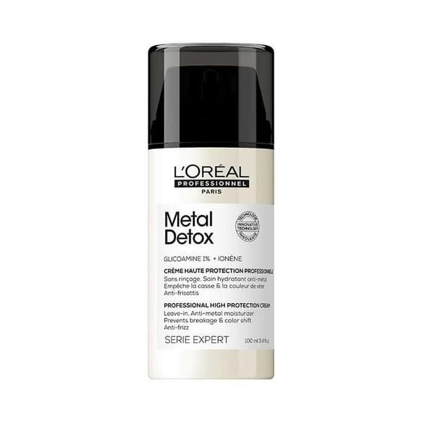 Krämspray utan sköljning - L'Oréal Professionnel - Metal Detox - 100ml - Intensiv återfuktning - UV-skydd