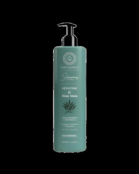 Kera Queen's Aloe Vera &amp; Keratin Shampoo 500ml – Närande &amp; Stärkande för Alla Hårtyper