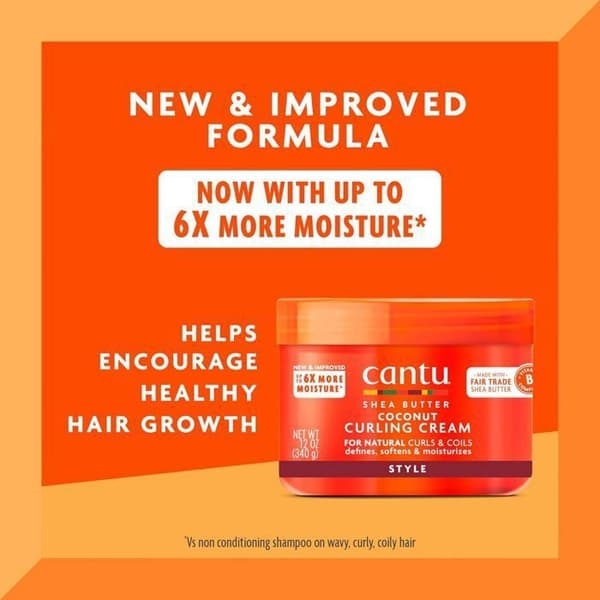 Coconut curling cream - CANTU - 340 g - Fuktighetskräm - Lockigt - burrigt hår - Dam