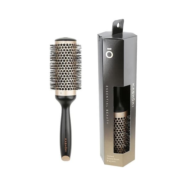 Kashōki Hair Brush Essential Beauty 43mm - rund borste