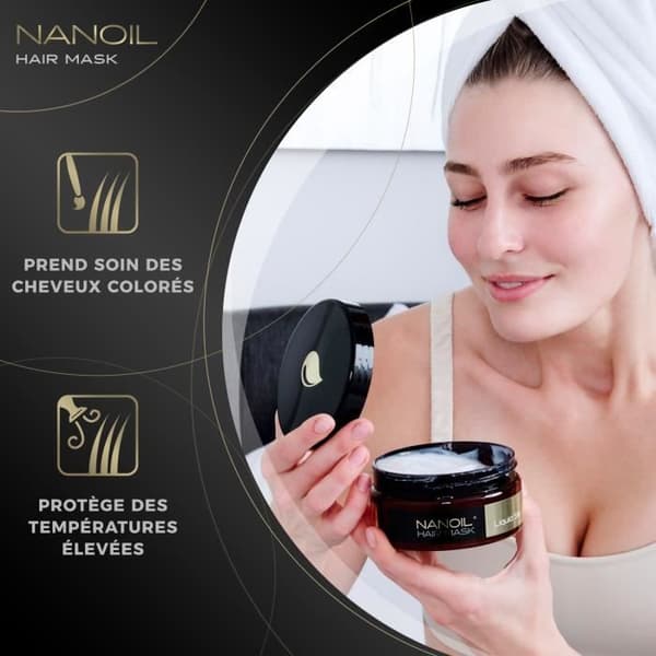 Nanoil Liquid Silk Hair Mask 300ml - Regenererande och utjämnande behandling, hälsa och glans