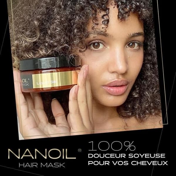 Nanoil Liquid Silk Hair Mask 300ml - Regenererande och utjämnande behandling, hälsa och glans