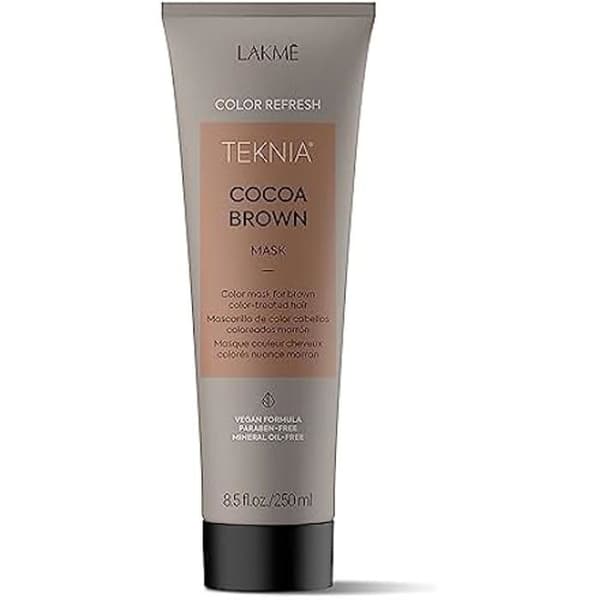 Lakme Teknia Color Refresh Kakaobrun Mask Färgmasker Gekleurd Bruin Haar 250ml