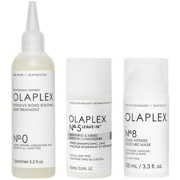 OLAPLEX HÅRÅTERSTÄTNINGSSATS NO.0 NO.5 NO.8 REKONSTRUKTION OCH ÅTERFUKTNING