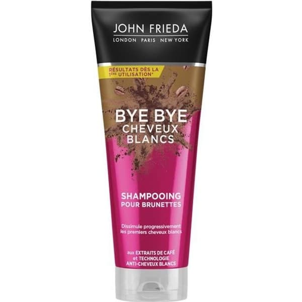 JOHN FRIEDA Bye Bye schampo vitt hår - För brunetter - 250 ml