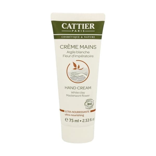 Handkräm - Cattier - Ultra-Närande - 75ml - Parabenfri - Alla hudtyper