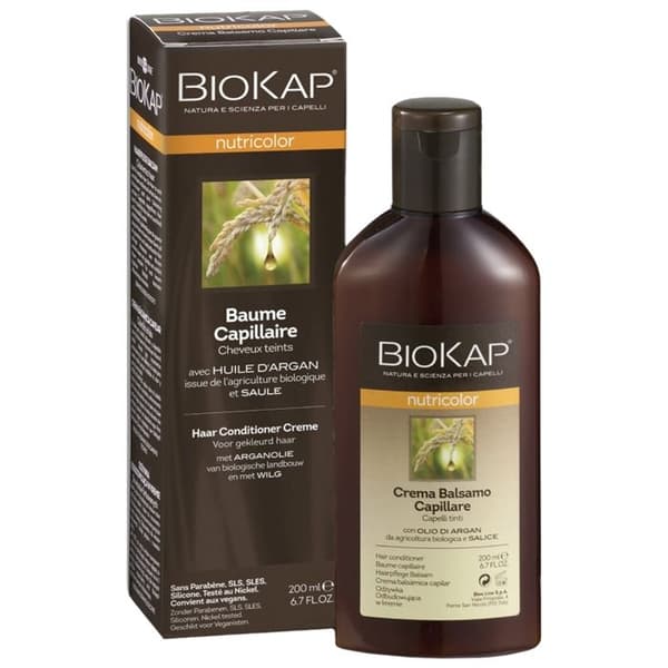 Hårbalsam - Biokap - Nutricolor - 200ml - Ekologisk arganolja - Färgat eller slingrat hår