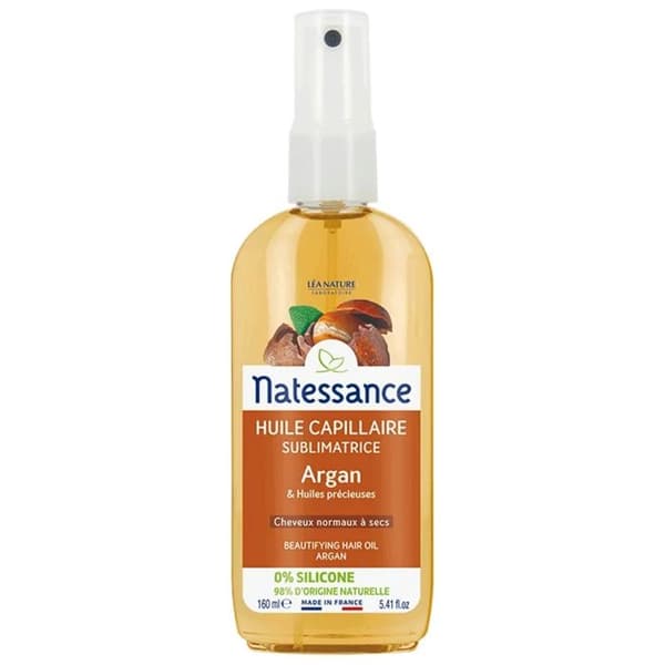Argan Hair Beauty Oil - NATESSANCE - 160ml - Glans, näring, skydd