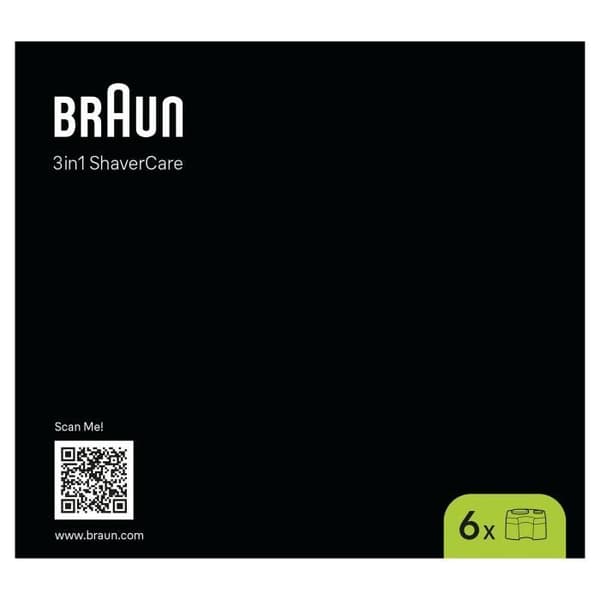 Rengöringspatron - BRAUN - CCR6 Renar & Förnyar - För SmartCare-station - Pack med 6