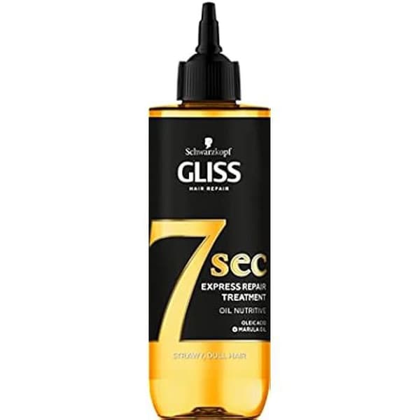 Hårmask - SCHWARZKOPF - Gliss 7 Sekunder - Omedelbar reparation - Närande olja - Tråkigt hår
