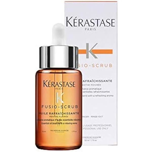 Fräschande olja - KÉRASTASE - Fusio-Scrub - 500ml - Alla hårtyper - Pepparmynta