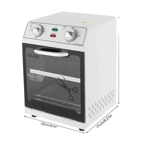 Korkean lämpötilan sterilointilaite, 600W teho, 8L kapasiteetti,Valkoinen