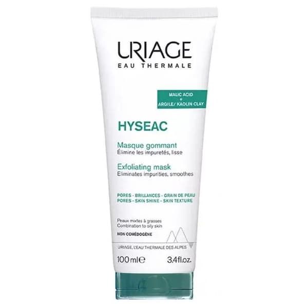 Exfolierande behandling - URIAGE - Hyséac Peelingmask - 100 ml - Blandad till fet hud - Rengörande
