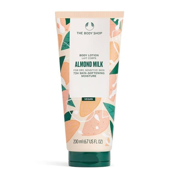 The Body Shop Mandelmjölk och Honung Kroppslotion - Återfuktande och Fuktighetsgivande Hudvård för Torr och Känslig Hy - Hypoallergen - 67