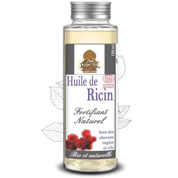 100 % organisk och Ecocert ricinolja – hårväxt och styrka – 100 ml