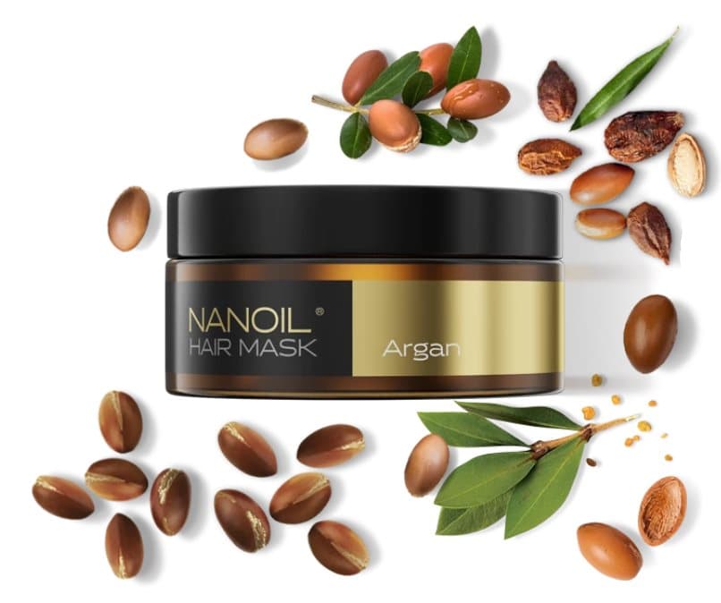 Nanoil Argan Hair Mask - Hårinpackning, 300 ml, Regenerering & Återuppbyggnad, Förbättrar Hårets Kvalité, Reparerar på Djupet