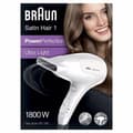 Miniatyrbild 2 av 2: Braun BRHD180E Satin Hair 1 PowerPerfection Hårtork 1800W Vit