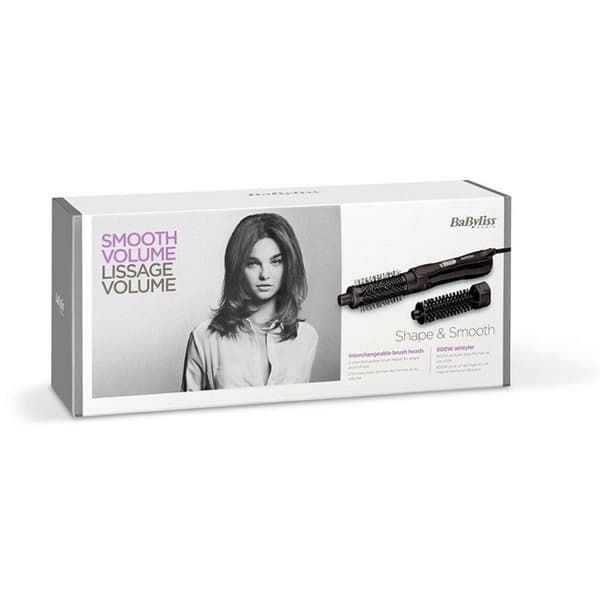 Babyliss AS82E Shape and Smooth Hårtorkborste 800W Svart