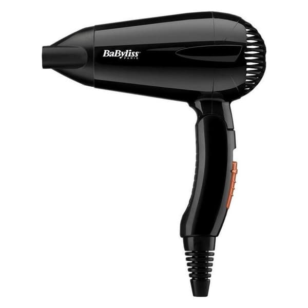 Babyliss 5344E Rejsetør Hårtørrer 2000W Sort Sort