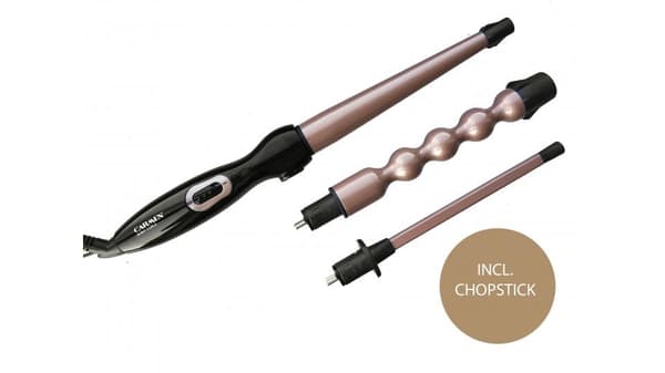 Carmen CT6525 Blanka lockar med locktång Svart, Rose Gold