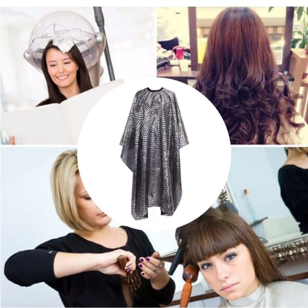 INF Salon frisørkappe, hårklipperkappe, frisørstylingkappe