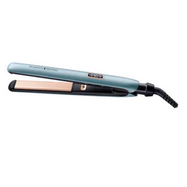 Remington Glattejern Shine Therapy Pro Søvfarvet Sort, Blå
