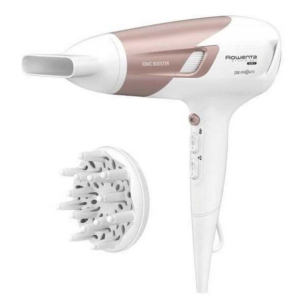 Rowenta Hårtørrer Studio Dry Glow 2100w Hvid,Rosa Beige, Hvid