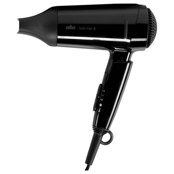 Braun Hårtørrer Satin Hair 3 Hd 350 Style & Go Sort