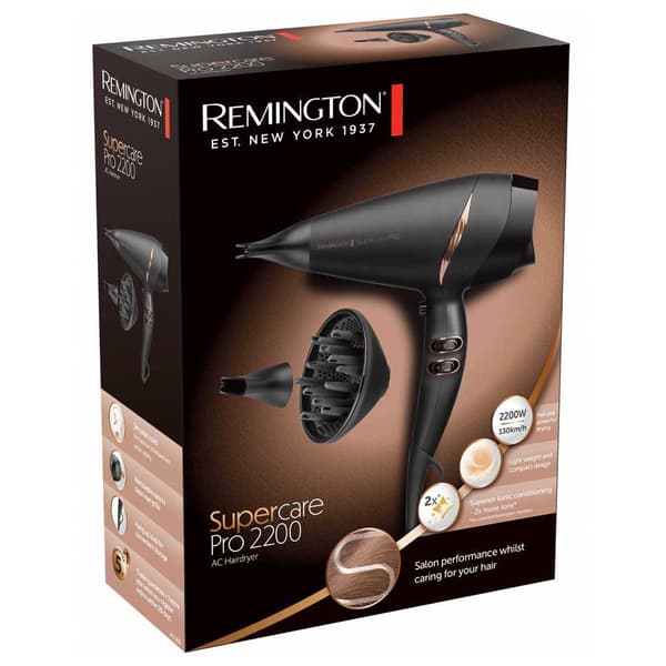 Remington Hårtørrer Ac7200 2200w Søvfarvet