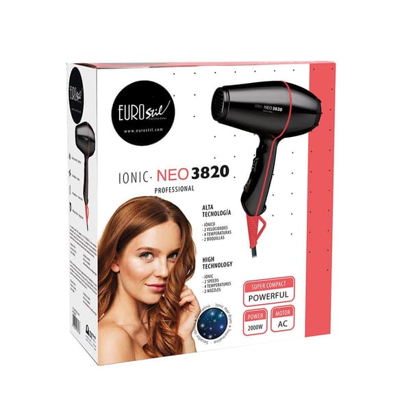 Eurostil Micro Neo 3820 Ionico Hårtork  One Size / EU Plug