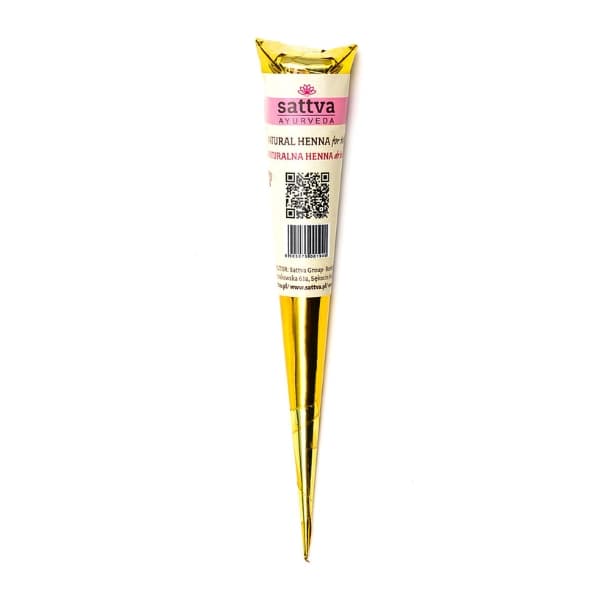 SATTVA Hennakäpyjä, 30 g - henna tatuoinneille kartiossa