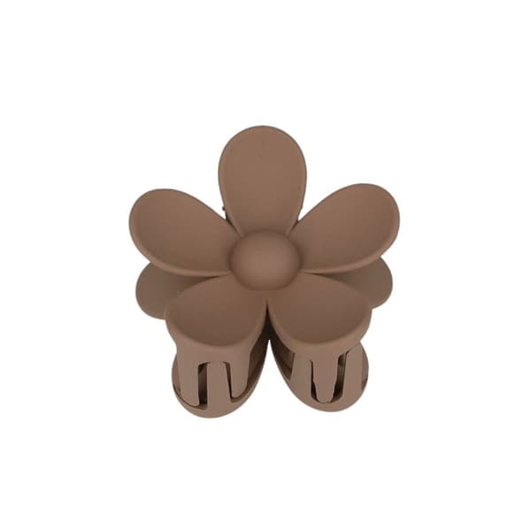 ECARLA XL Flower Hair Clip - XL ruskea kukka hiusklipsi