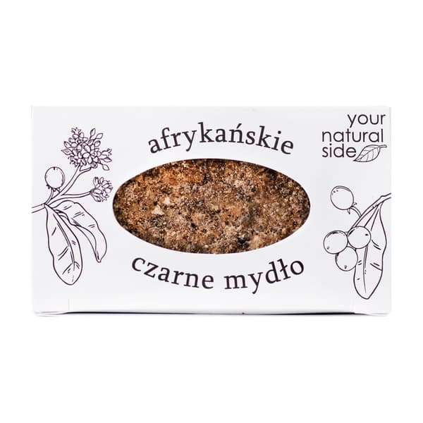 Din naturliga sida Svart afrikansk tvål, 100 g