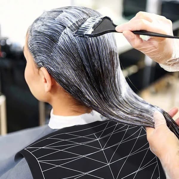 INF Hårklippningscape i silikon, professionell frisörcape för hårfärgning, hårfärgning, hårklippning och styling